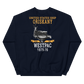 USS Oriskany (CVA-34) 1975-76 WESTPAC Unisex Sweatshirt – back view, navy