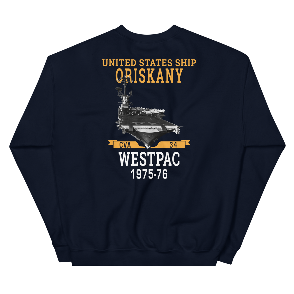 USS Oriskany (CVA-34) 1975-76 WESTPAC Unisex Sweatshirt