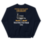 USS Oriskany (CVA-34) 1969 WESTPAC/VIETNAM Unisex Sweatshirt – back view, navy