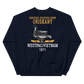USS Oriskany (CVA-34) 1971 WESTPAC/VIETNAM Unisex Sweatshirt – back view, navy