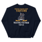 USS Yorktown (CVS-10) 1964-65 WESTPAC/VIETNAM Unisex Sweatshirt – back view, navy