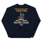 USS Yorktown (CVS-10) 1960 WESTPAC Unisex Sweatshirt – back view, navy