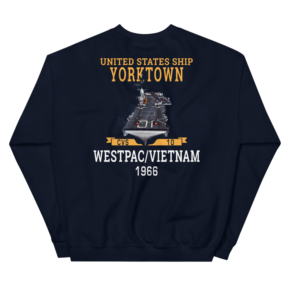 USS Yorktown (CVS-10) 1966 WESTPAC/VIETNAM Unisex Sweatshirt