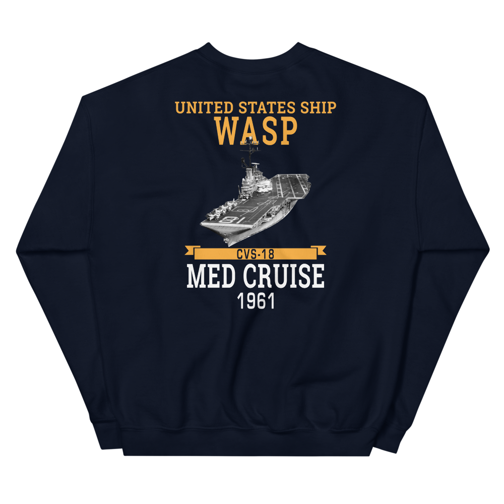 USS Wasp (CVS-18) 1961 MED Unisex Sweatshirt