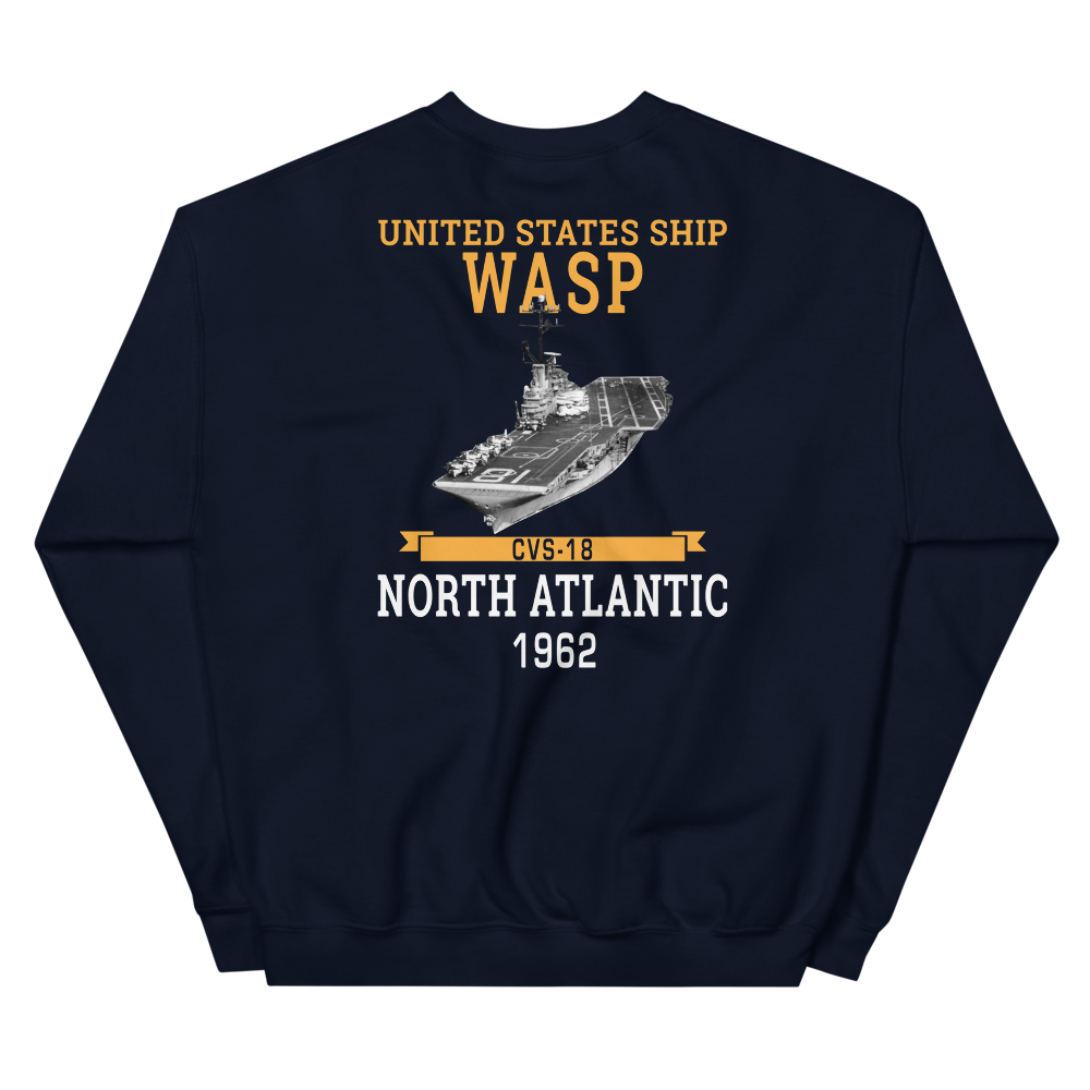 USS Wasp (CVS-18) 1962 N. ATLANTIC Unisex Sweatshirt