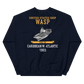 USS Wasp (CVS-18) 1965 CARIBBEAN/W. ATLANTIC Unisex Sweatshirt – back view, navy