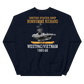 USS Bonhomme Richard (CVS-31) 1965-66 WESTPAC/VIETNAM Unisex Sweatshirt – back view, navy