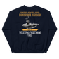 USS Bonhomme Richard (CVS-31) 1969 WESTPAC/VIETNAM Unisex Sweatshirt – back view, navy