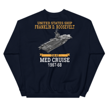 Load image into Gallery viewer, USS Franklin D. Roosevelt (CVA-42) 1967-68 MED CRUISE Sweatshirt