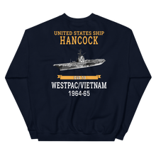 Load image into Gallery viewer, USS Hancock (CVA-19) 1964-65 WESTPAC/VIETNAM Unisex Sweatshirt