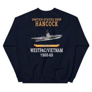 USS Hancock (CVA-19) 1969-70 WESTPAC/VIETNAM Unisex Sweatshirt