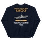 USS Hancock (CVA-19) 1965 WESTPAC/VIETNAM Unisex Sweatshirt – back view, navy