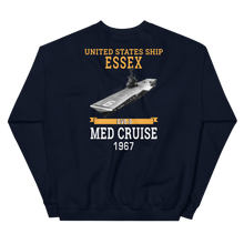 Load image into Gallery viewer, USS Essex (CVS-9) 1967 MED CRUISE Sweatshirt