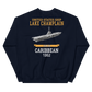 USS Lake Champlain (CVS-39) 1962 CARIBBEAN Sweatshirt – back view, navy