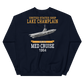 USS Lake Champlain (CVS-39) 1964 MED CRUISE Sweatshirt – back view, navy