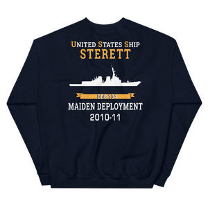 USS Sterett (DDG-104) 2010-11 MAIDEN DEPLOYMENT Unisex Sweatshirt