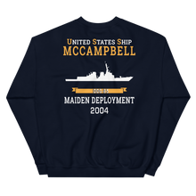 Load image into Gallery viewer, USS McCampbell (DDG-85) 2004 MAIDEN DEPLOYMENT Unisex Sweatshirt