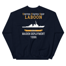 Load image into Gallery viewer, USS Laboon (DDG-58) 1996 MAIDEN DEPLOYMENT Unisex Sweatshirt