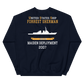 USS Forrest Sherman (DDG-98) 2007 MAIDEN DEPLOYMENT Unisex Sweatshirt – back view, navy