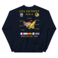 USS Detroit (AOE-4) 1983 Med Cruise Sweatshirt – back view, navy