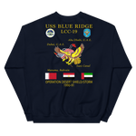 USS Blue Ridge (LCC-19) 1990-91 ODS/S Cruise Sweatshirt – back view, navy