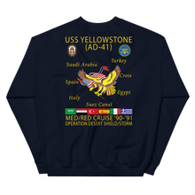 Load image into Gallery viewer, USS Yellowstone (AD-41) 1990-91 ODS/S Cruise Sweatshirt