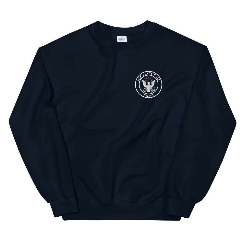 USS Leyte Gulf (CG-55) 1999 Deployment Sweatshirt – front view, navy