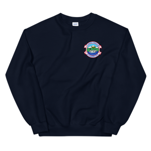 USS Kearsarge (CVS-33) Ship's Crest Sweatshirt – front view, navy