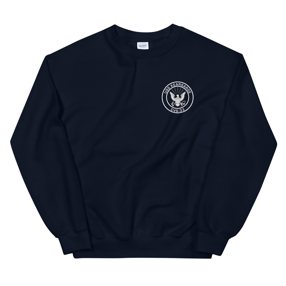 USS Kearsarge (CVS-33) 1967-68 WESTPAC/VIETNAM Sweatshirt – front view, navy
