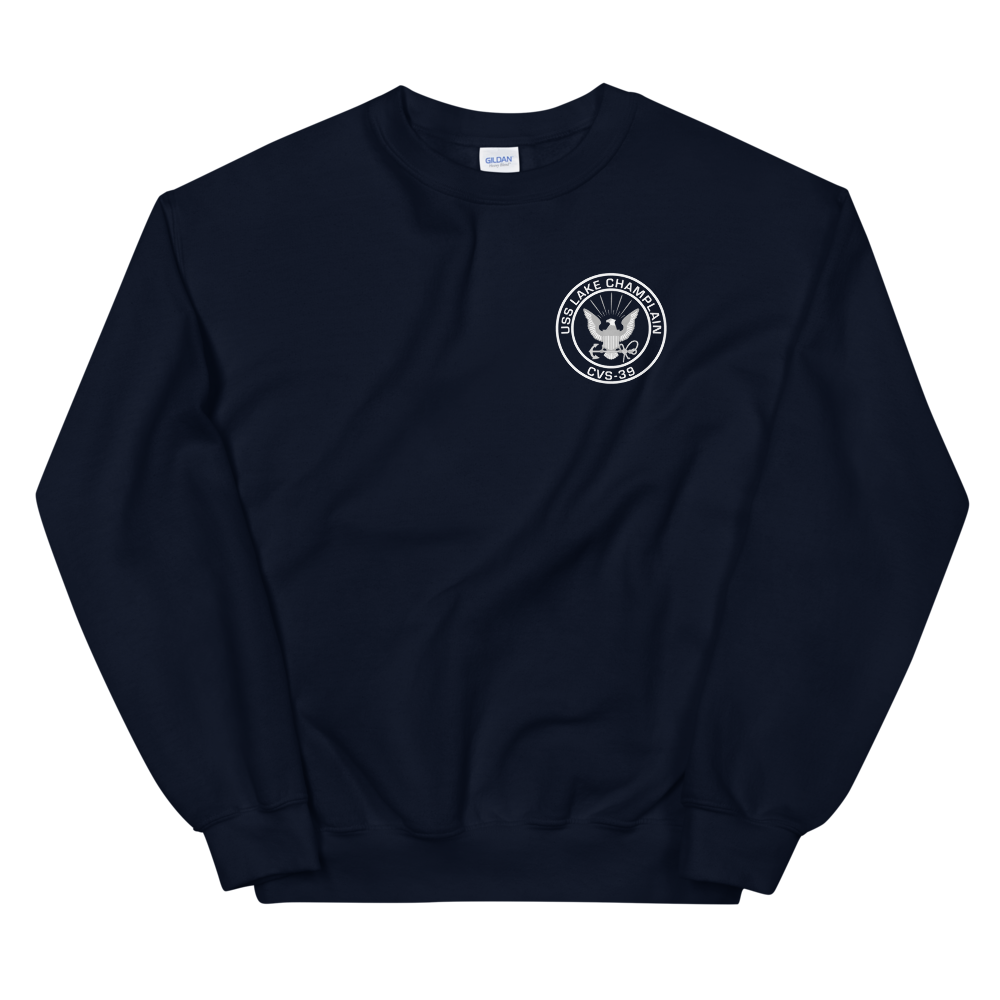 USS Lake Champlain (CVS-39) 1964 MED CRUISE Sweatshirt – front view, navy