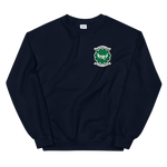 VFA-195 Dambusters Squadron Crest Unisex Sweatshirt – front view, navy