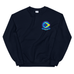 VFA-146 Blue Diamonds Squadron Crest Unisex Sweatshirt – front view, navy