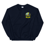 HSC-11 Dragonslayers Squadron Crest Unisex Sweatshirt – front view, navy