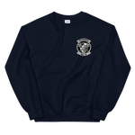 HSC-22 Sea Knights Squadron Crest Unisex Sweatshirt – front view, navy