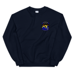 HSC-25 Island Knights Squadron Crest Unisex Sweatshirt – front view, navy