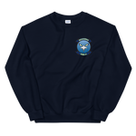 HSM-41 Seahawks Squadron Crest Unisex Sweatshirt – front view, navy