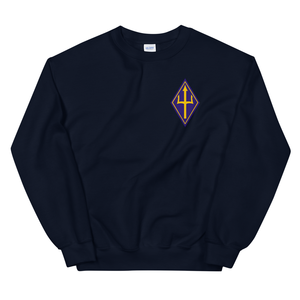 VP-26 Tridents Squadron Crest Sweatshirt – front view, navy