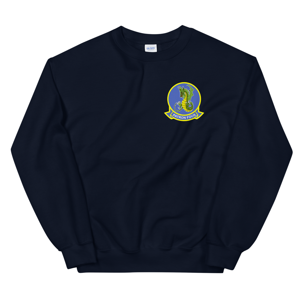 VP-4 The Skinny Dragons Crest Sweatshirt – front view, navy