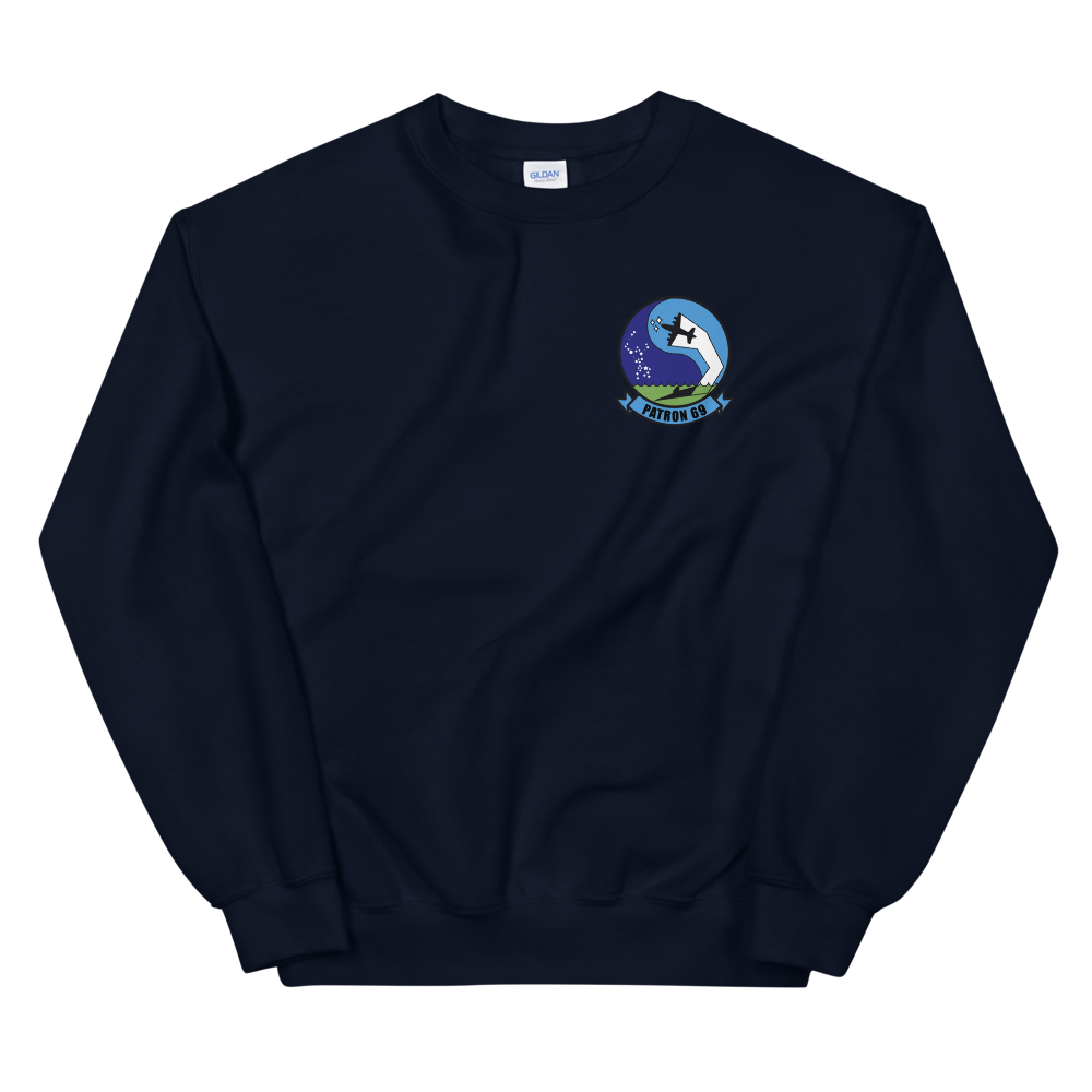 VP-69 Totems Squadron Crest Sweatshirt – front view, navy