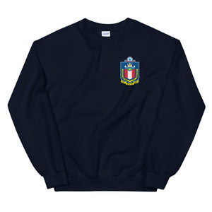 USS Austin (LPD-4) Ship's Crest Sweatshirt – front view, navy