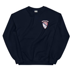 USS Chicago (CG-11) Ship's Crest Sweatshirt - Blue – front view, navy