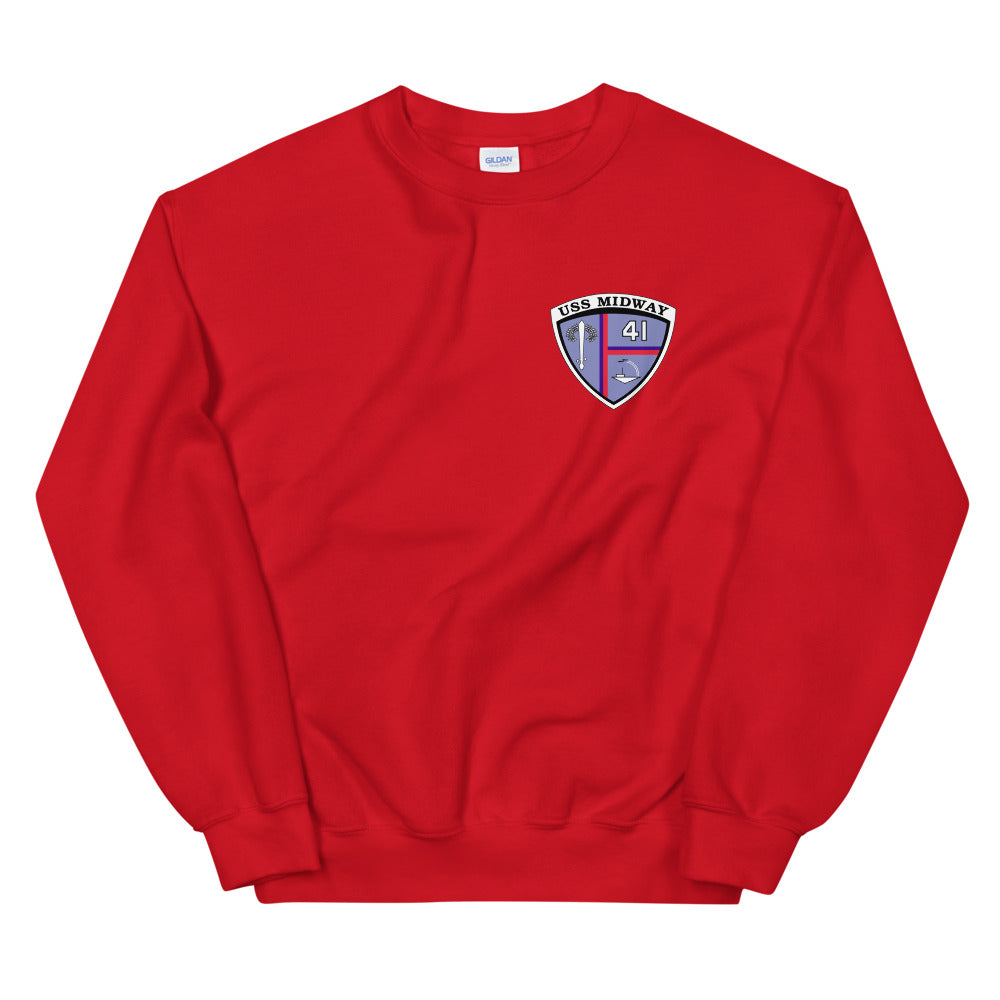 USS Midway (CV-41) 1984-85 Cruise Sweatshirt – red