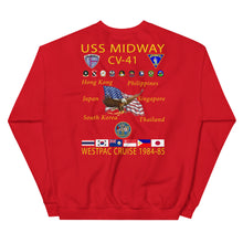 Load image into Gallery viewer, USS Midway (CV-41) 1984-85 Cruise Sweatshirt