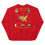 USS Blue Ridge (LCC-19) 1990-91 ODS/S Cruise Sweatshirt – back view, red