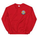 USS Yorktown (CVS-10) Ship's Crest Sweatshirt – front view, red