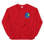 VFA-146 Blue Diamonds Squadron Crest Unisex Sweatshirt – front view, red