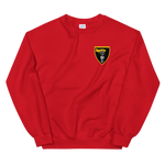 VFA-27 Royal Maces Squadron Crest Unisex Sweatshirt – front view, red