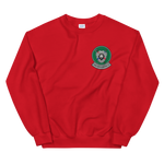 VFA-125 Rough Raiders Squadron Crest Unisex Sweatshirt – front view, red