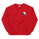 HSC-2 Fleet Angels Squadron Crest Unisex Sweatshirt – front view, red