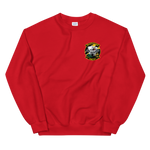 HSC-21 Blackjacks Squadron Crest Unisex Sweatshirt – front view, red
